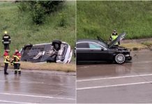 (video) O persoană, rănită în accidentul de lângă Băcioi: Un șofer de 21 de ani a ieșit cu Mercedesul pe contrasens și s-a izbit de un BMW