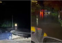 (video) Potop la Călărași și Ungheni: Digul unui iaz s-a rupt, după ploile torențiale de aseară. Oameni, blocați în mașini și pe acoperișuri