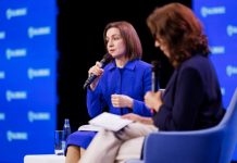 Maia Sandu, distinsă cu Premiul GLOBSEC la Praga: L-a primit alături de Roberta Metsola pentru „angajamentul față de apărarea democrației”
